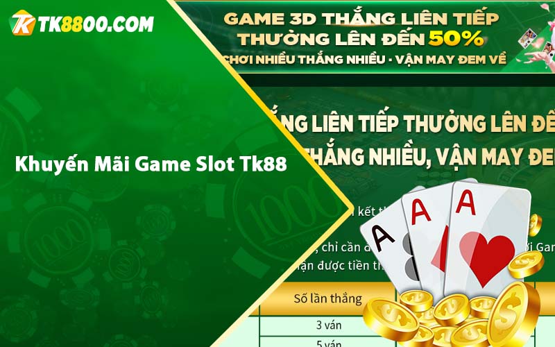 Khuyến Mãi Game Slot Tk88